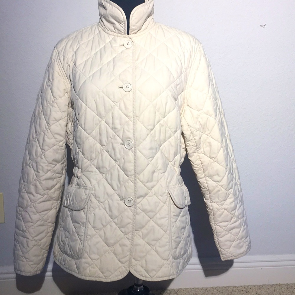 - Gap Quilted jacket- waist cinched, pockets,